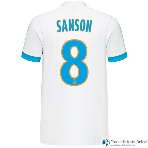 Marseille Trikot Heim Sanson 2017-18 Fussballtrikots Günstig